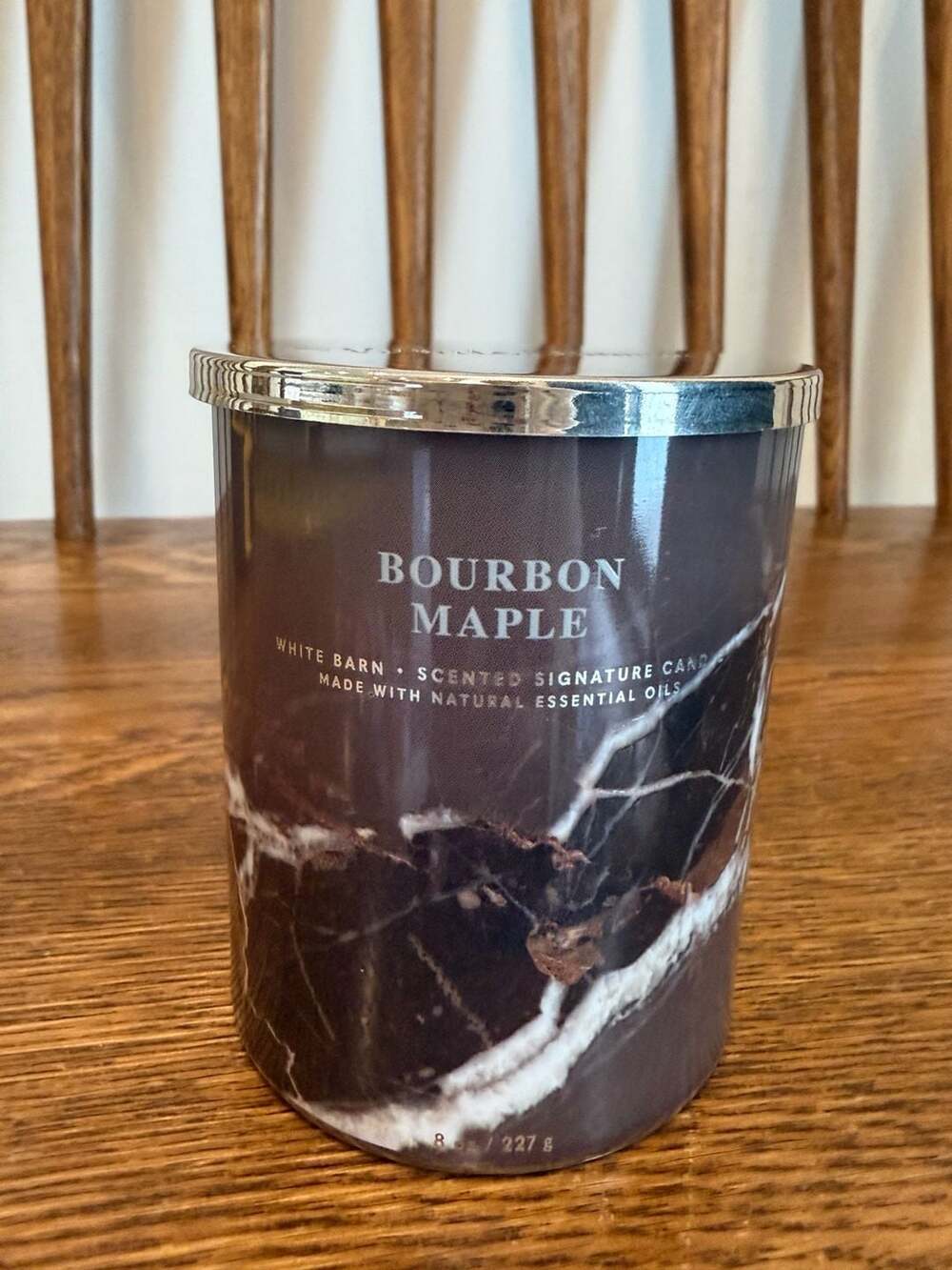 White Barn Bath & Body Works Bourbon Maple Single Wick Scented Signature Candle